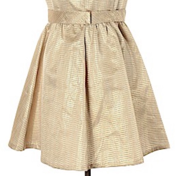 Gold Lauren Conrad Dress 4 - Picture 3 of 4